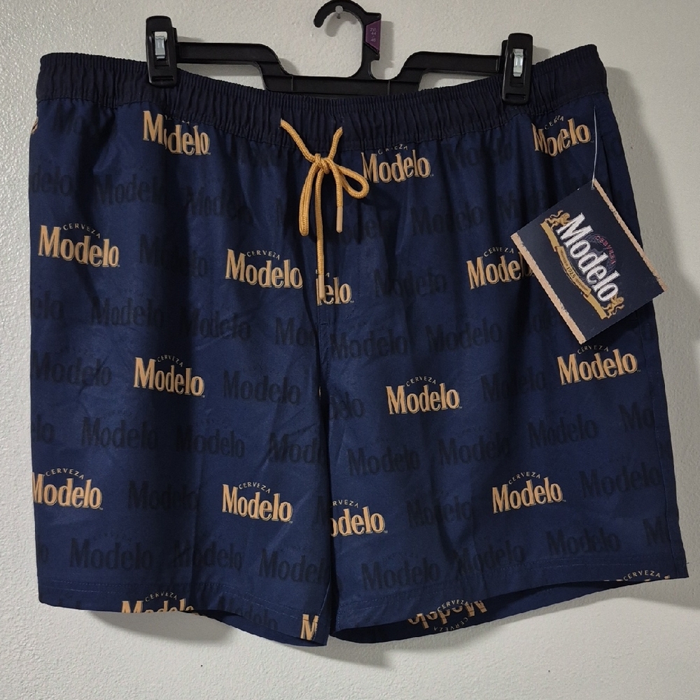Modelo Navy Swim Trunks Boardshorts Size 2XL